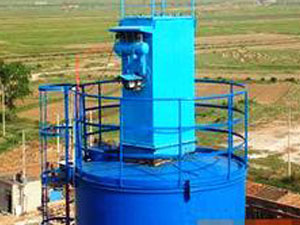 水泥攪拌站泄壓倉頂除塵器