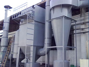 鑄造廠1噸電爐用DMC-120脈沖單機(jī)除塵器